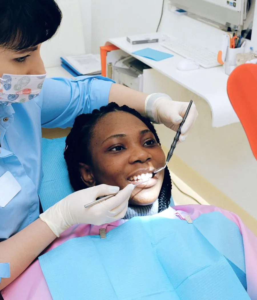 Patient reviewing her smile with a dentist during a restorative consultation